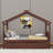 Wooden House Bed With Trundle-1497455390-1518893164