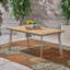 Outdoor 69" Acacia Wood Dining Table, Sandblast Natural Finish