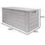 Brambly Cottage Vecellio 119cm W 61L Plastic Lockable Deck Box