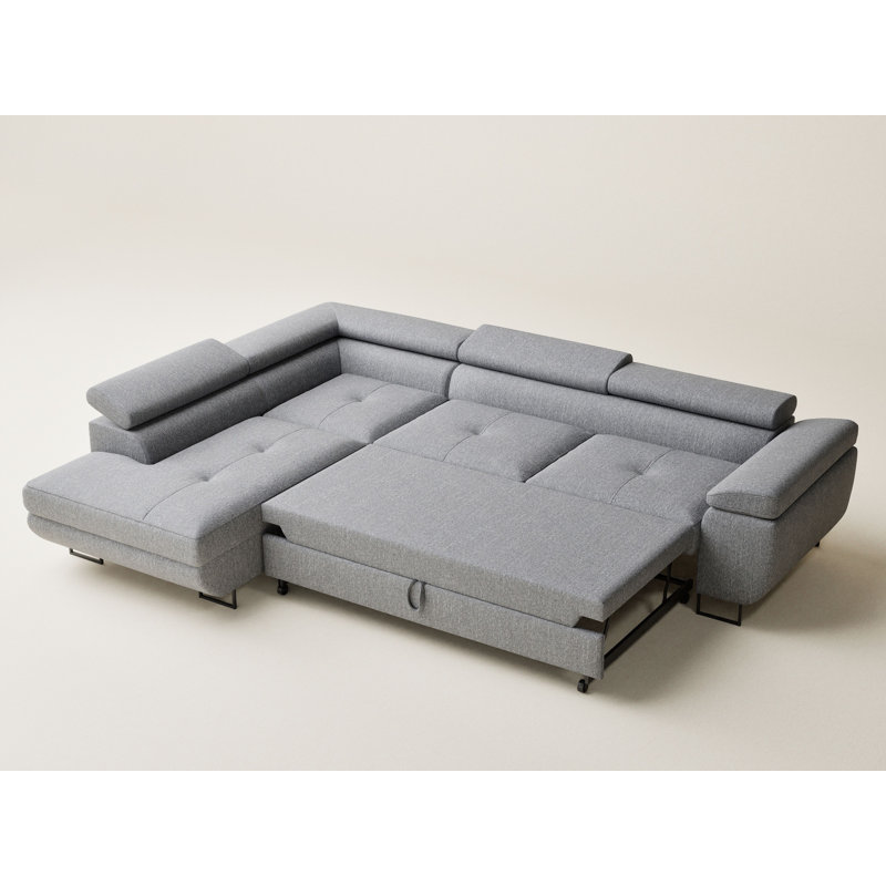4 Seater Corner Sofa, Left Hand Facing, Grey