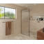 Maia 40 in. x 78 in. Framed Glass Shower Panel - Single Fixed Panel - Fluted-1902958872