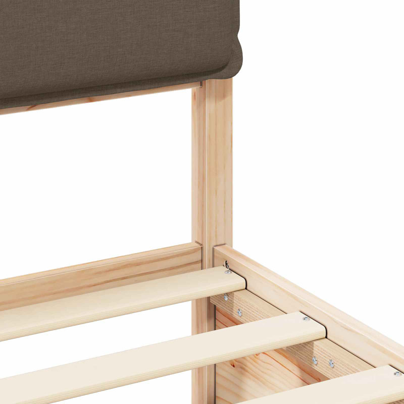 Bed Frame, 100 x 200cm, Taupe