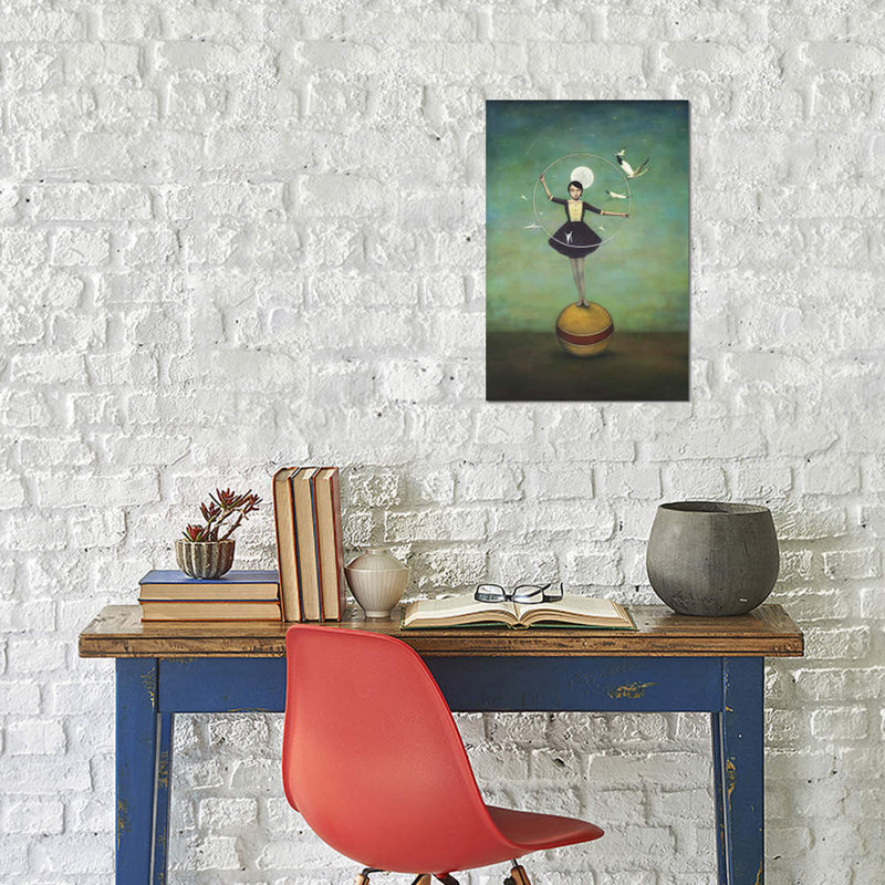 Luna's Circle by Duy Huynh - Wrapped Canvas Painting, 66.04 cm H x 45.72 cm W x 3.175 cm D