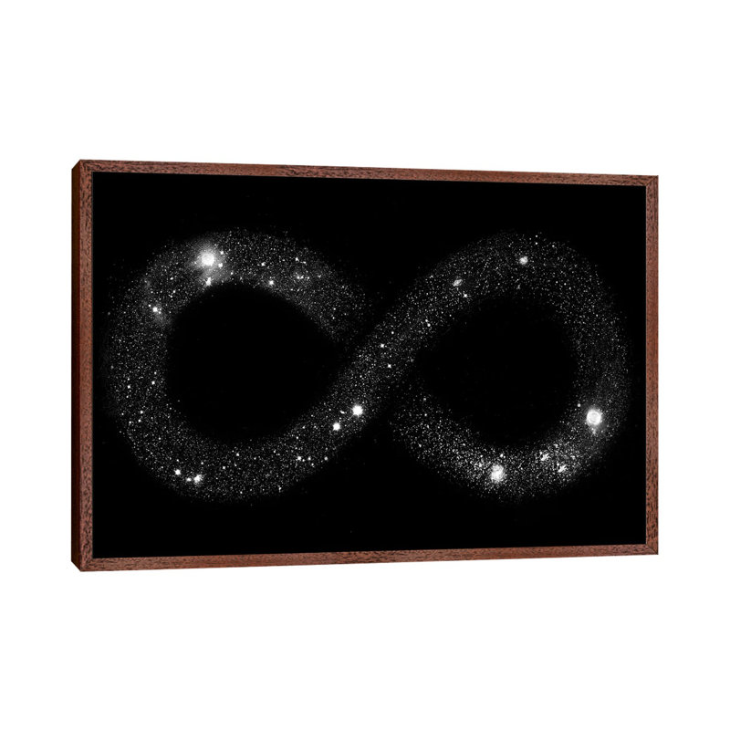Universe Infinity 1 Piece Wall Art on Canvas, 152.5 cm H x 101.5 cm W, Brown Framed