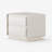 Modern 2-drawer Matte White Nightstand With Led & Wireless Charging