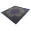 Tapis carré bleu marine Otto