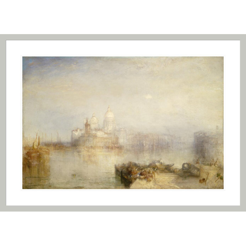 «The Dogana and Santa Maria della Salute Venice» par Joseph Mallord William Turner, impression giclée encadrée
