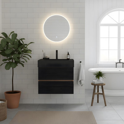 Meuble-lavabo avec lavabo en quartz
