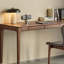 Élégant bureau de coin en bois massif de style rétro-964012185