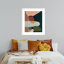 «Stacking Pebbles I Mauve» par Eva Watts - reproduction de cadre photo sur papier-1330374274-1330374277