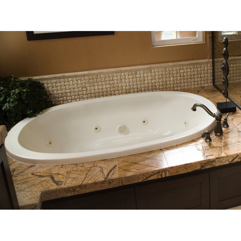 Galaxie 66'' L Whirlpool Bathtub, White