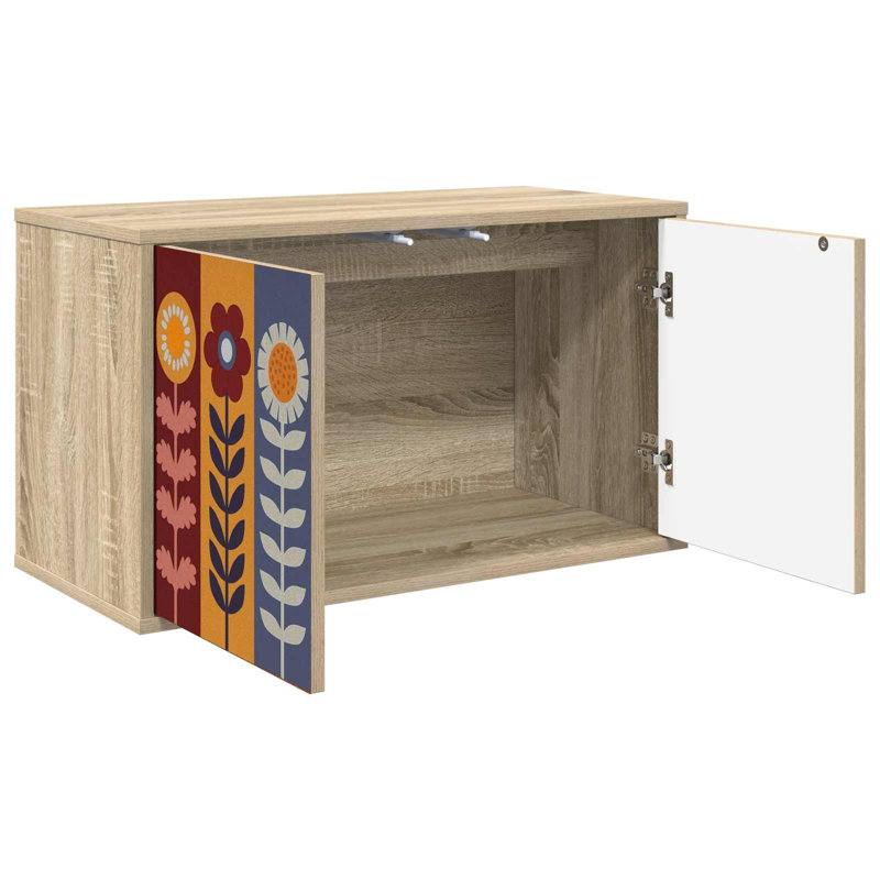 Unfinished with Fireplace Included, Sonoma Oak