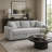 Beige Boucle Sleeper Sectional Sofa w/ 2 Toss Pillows