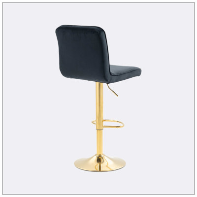 Daelin Swivel Upholstered Adjustable Height Counter Stool