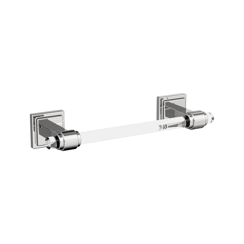  Porte-serviettes mural 8 po Glacio, Clair / Chrome