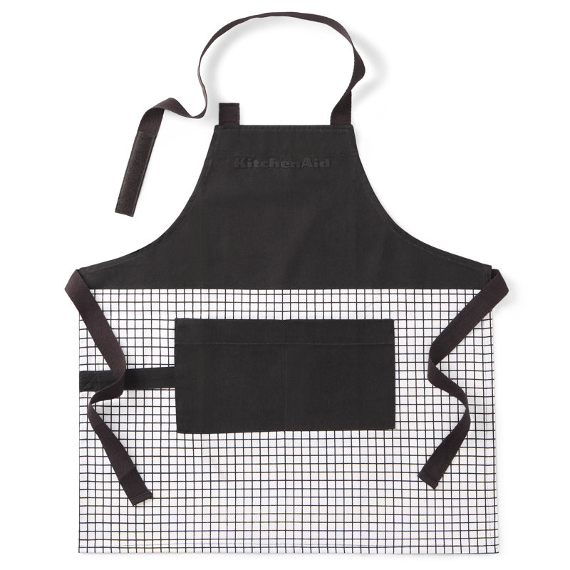 Tablier pour enfant Kitchenaid Gourmet Series, Noir mat, Enfant