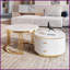 Ensemble de tables basses 2 pièces Modern Modern 2 tiroirs, rangement peu encombrant