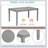 Dining Rectangular Table set for 4,Kitchen Dining Table for Small Space
