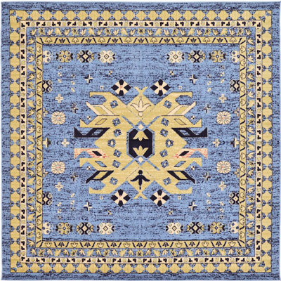 Tapis bleu Adonnis