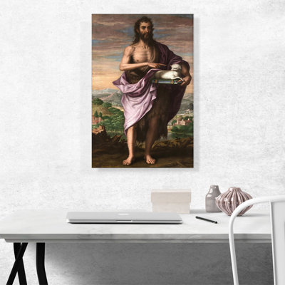 " Saint John Baptist 1605 " by Juan Sanchez Cotan Painting Print