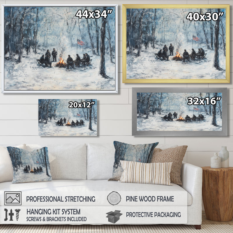 Art mural Dinwiddie - Patriotiste américain, Reproduction d'une seule photo avec cadre, H 30 po x l 40 po, Noir