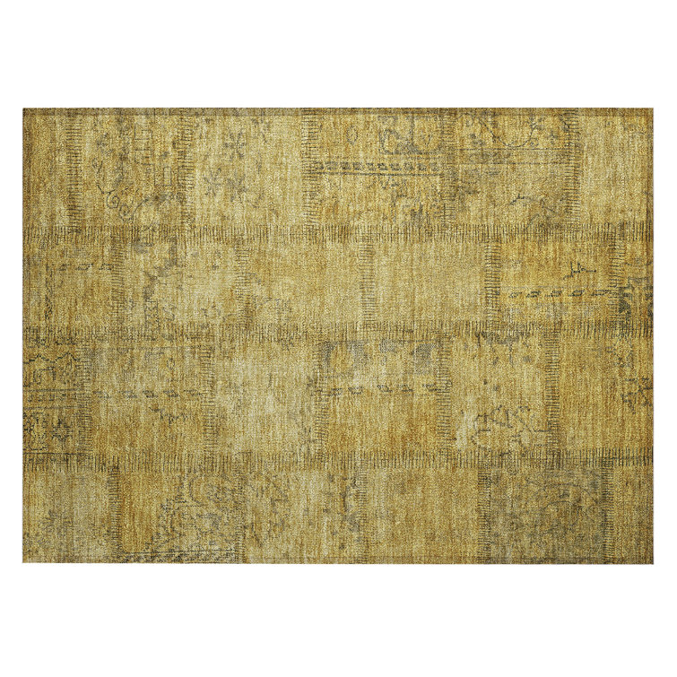 Mirelys Washable Patchwork Indoor / Outdoor Rug