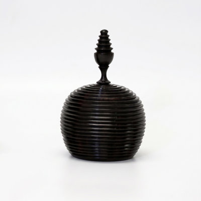 Ebony Wood Collection Wood Jar