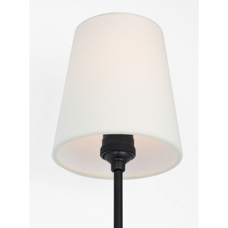 Vendome 26" Single Sconce with Linen Shade, Bronze
