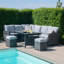 Cornejo Extending Rattan Corner Dining Set-1400189306