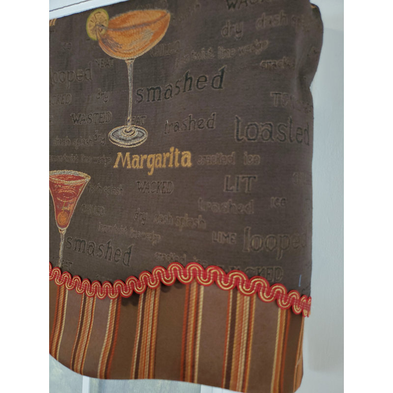 Spirits Drunkard's Path Layered Window Valance