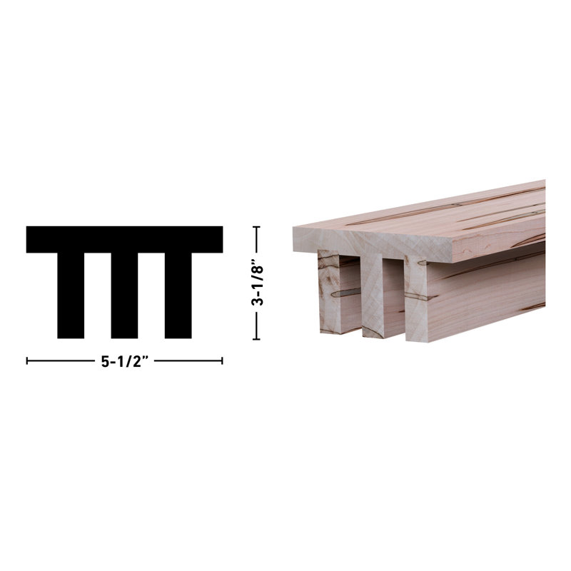 Natural Ambrosia Maple Unfinished Decorative Ceiling Beam