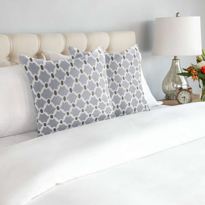 Beauville Geometric Square Cushion