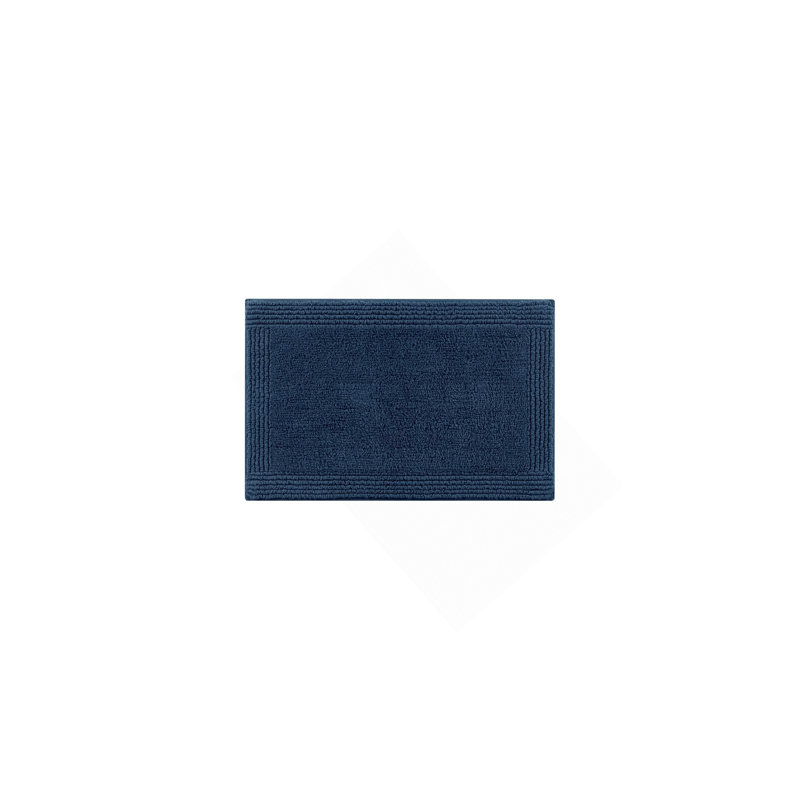 1 tapis de salle de bain réversible 100% coton touffeté 3000 g / m² 17 x 24, Rectangle 1 pi 5 po x 2 pi