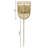 25.75"H Deidamia Brushed Gold Iron Wall Sconce with Hemp Rope Shade