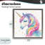 Cadre flottant en forme de licorne à crinière arc-en-ciel enchantée, design by Creative Studio-1493423776-1493423789