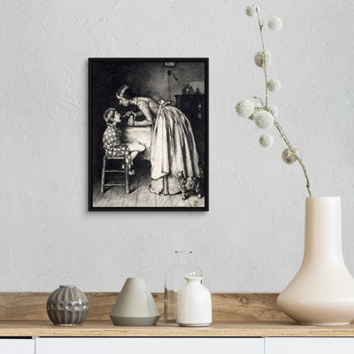 Art mural sur toile Norman Rockwell Aunt Polly Giving Tom Sawyer