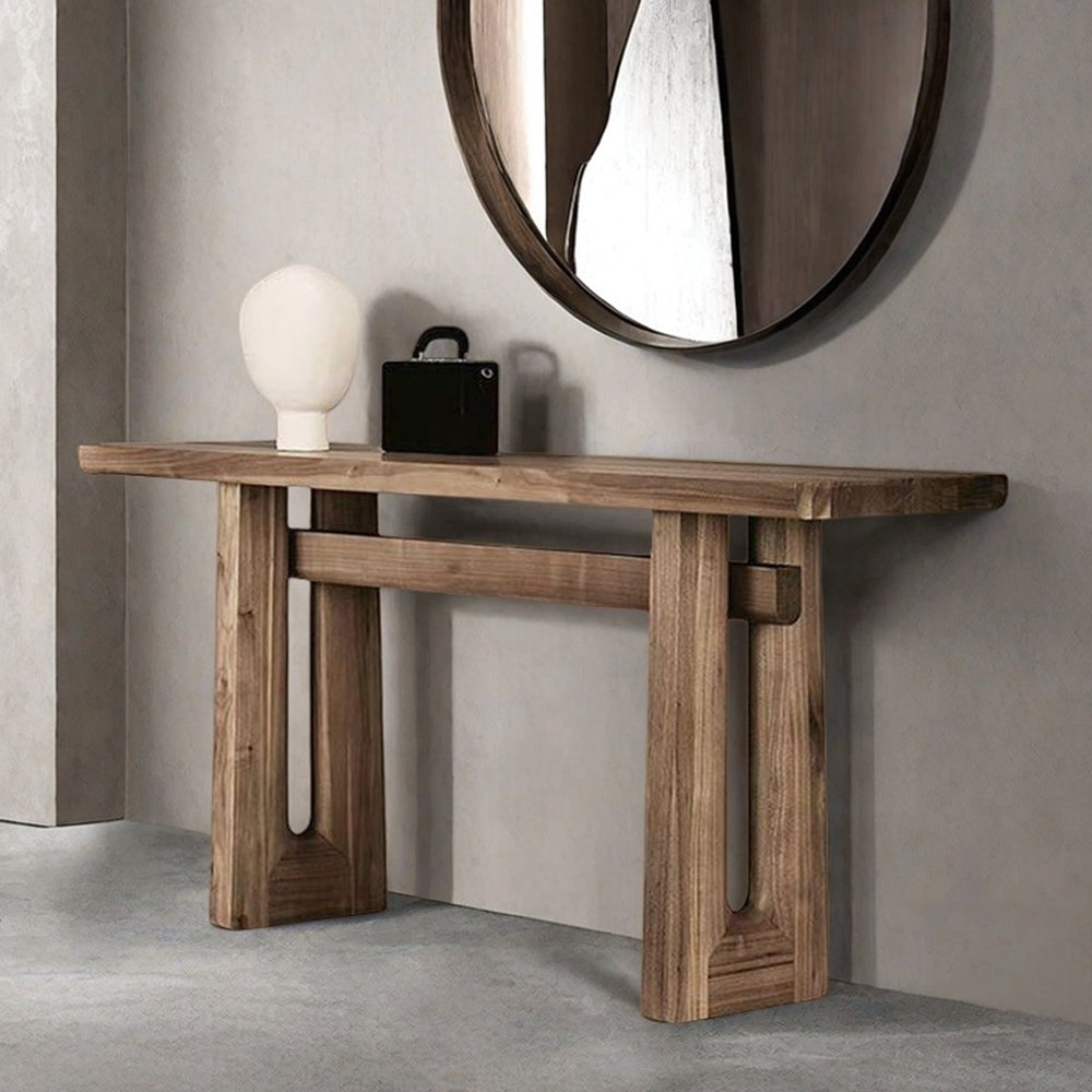 Millwood Pines Mid-Century Modern Solid Wood Console Table - Wayfair Canada