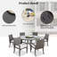 Ensemble repas pour 6 personnes avec coussins