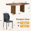 Grande table de salle à manger de style campagnard à double piédestal robuste-112473221-112473220