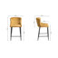 Mireille Upholstered Adjustable Height Counter Stool with Metal Frame-85067990-85067989