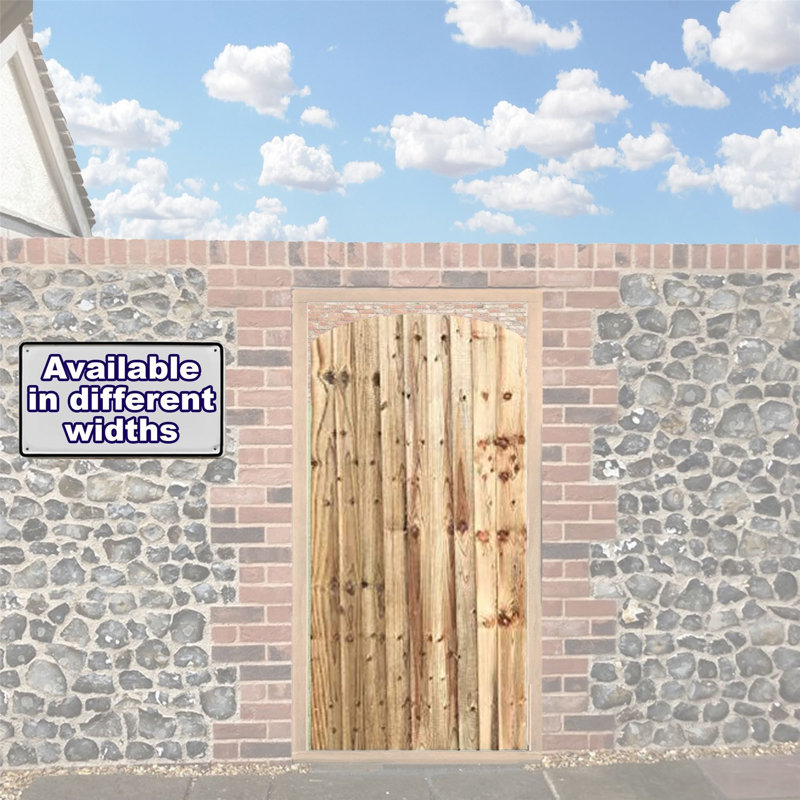 Nikole Pressure Treated (Tanalised) Wood Gate, 180cm H x 135cm W x 5.4cm D