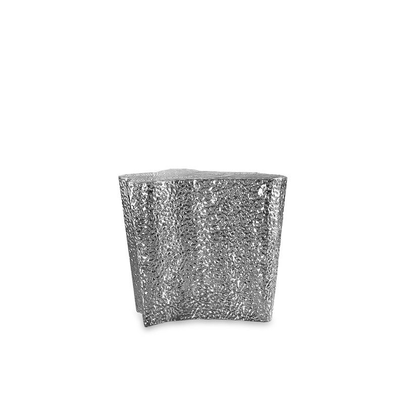 Table de bout en acier, Argent