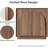 Fluted Sideboard Buffet Cabinet – Walnut