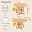 Tables de salle à manger extensibles en MDF (table seulement, sans chaises, avec plateau et pieds)