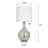 Harkey 35.5" Mercury Glass Table Lamp