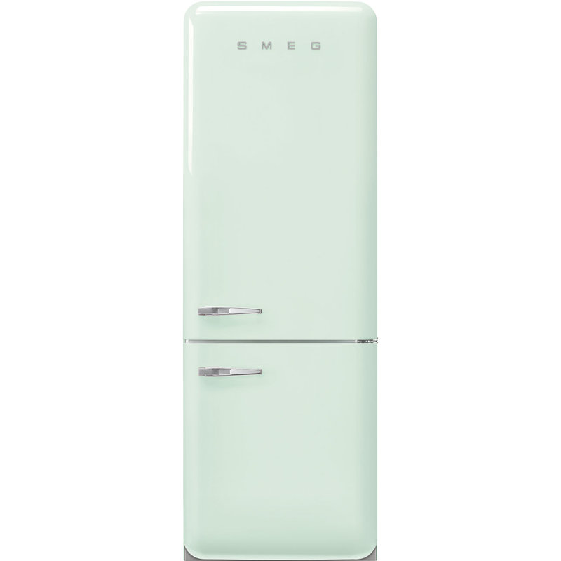 SMEG Réfrigérateur à congélateur inférieur 27,8 po Energy Star 16,26 pi. Cu., Gaucher, Vert pastel