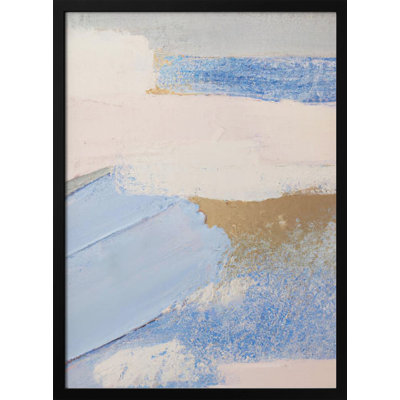 "Brush Strokes 3", art mural texturé encadré