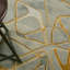 Tapis abstrait gris / jaune touffeté à la main Lavonne-775499697