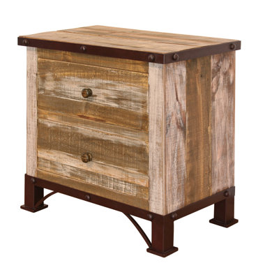 Table de chevet 2 tiroirs Izear