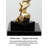 Modern Abstract Gold Resin Twisted Floor Sculpture